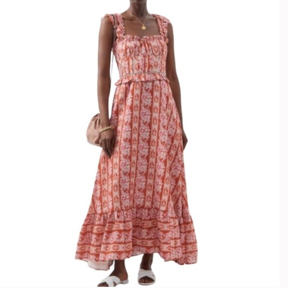 House of Harlow 1960 Pink & White Printed Maxi Dress